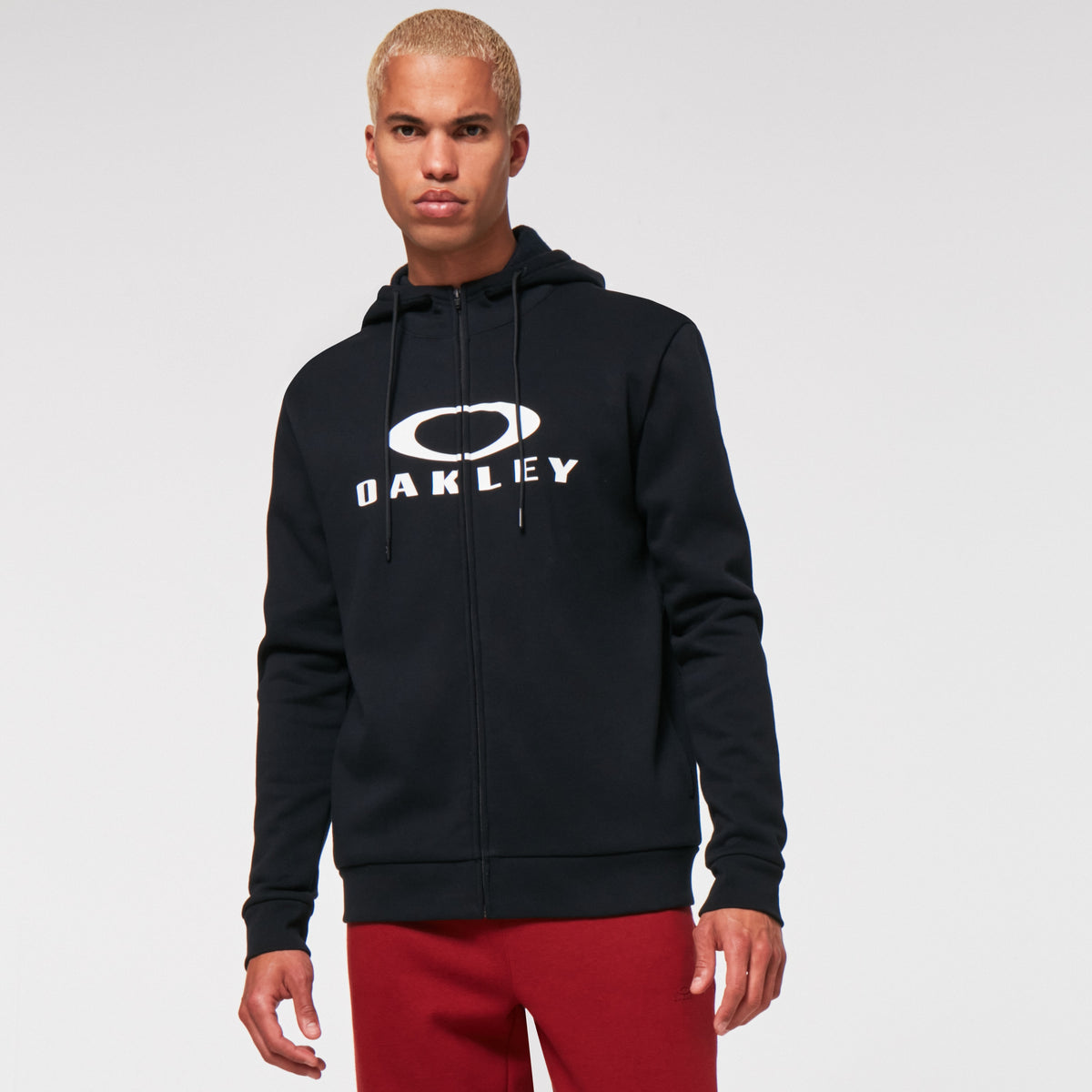 Kapuzenpullover OAKLEY BARK FZ HOODIE 2.0 Schwarz/Weiß