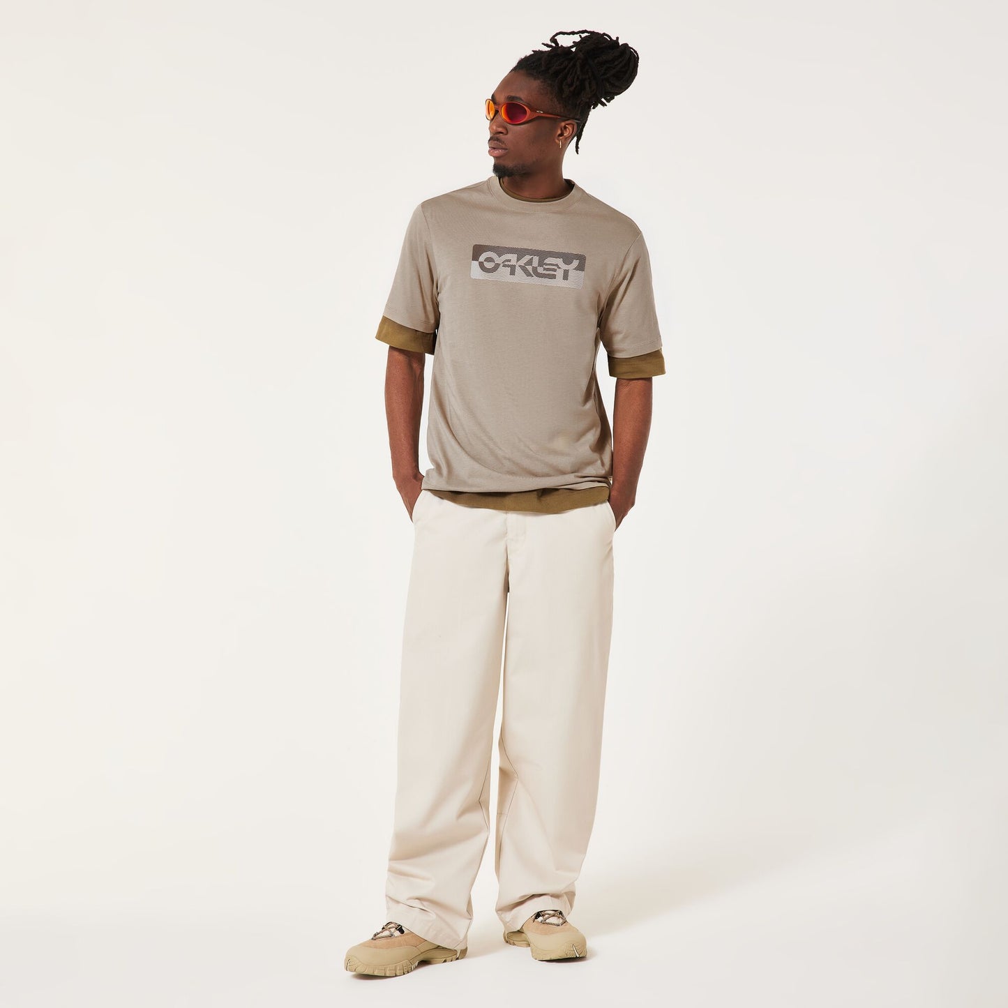 OAKLEY DUALITY B1B T-Shirt Beige Pebble