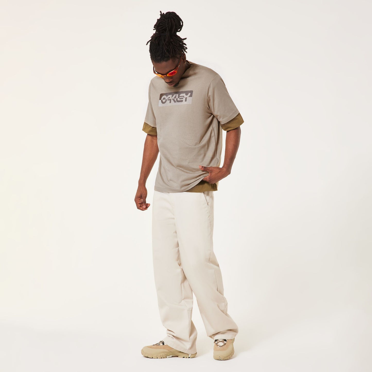 OAKLEY DUALITY B1B T-Shirt Beige Pebble