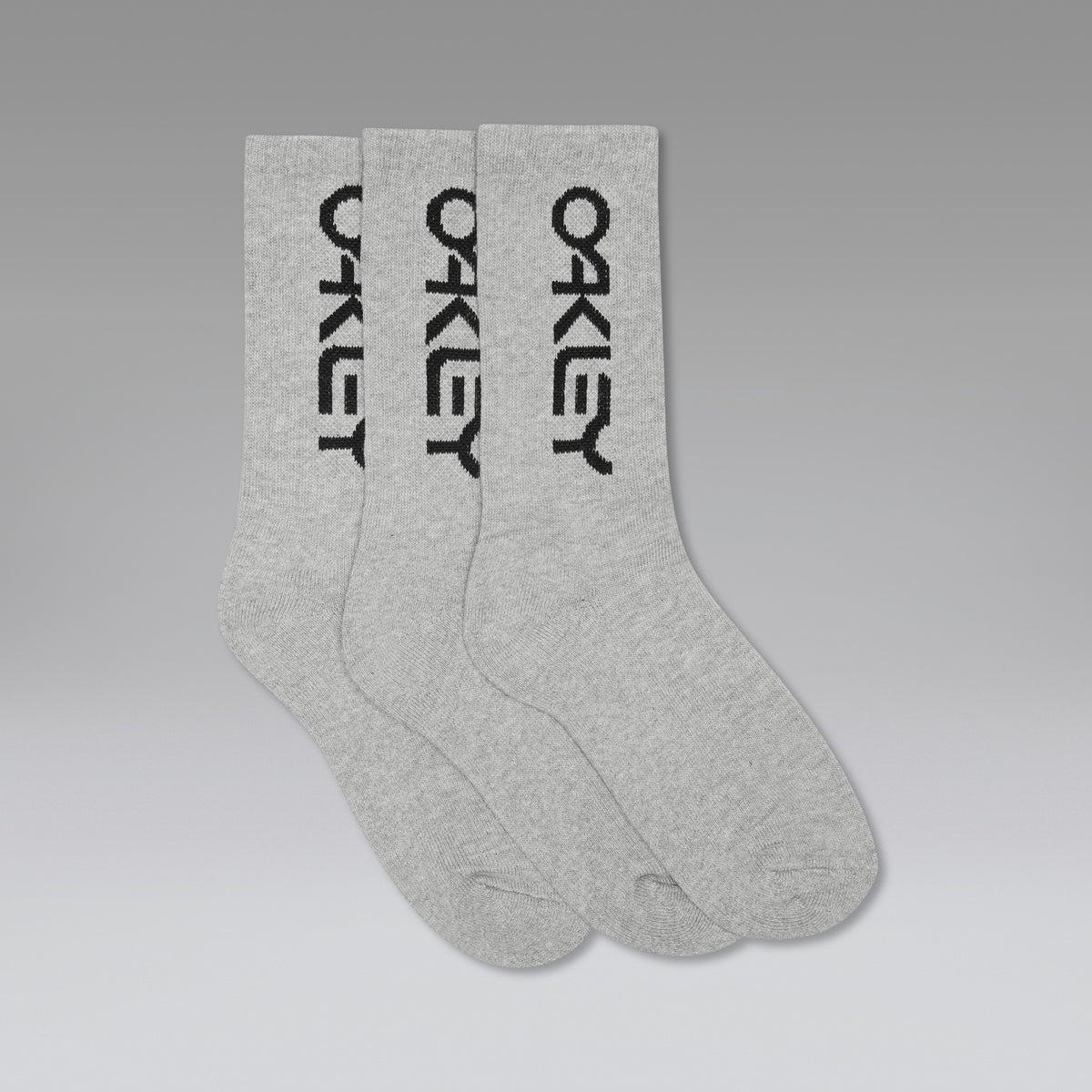 Socken OAKLEY B1B SOCKS 2.0 X3 Grau