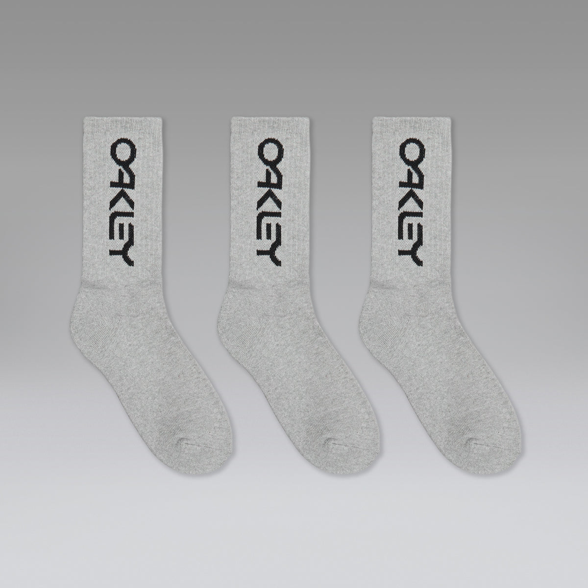 Socken OAKLEY B1B SOCKS 2.0 X3 Grau