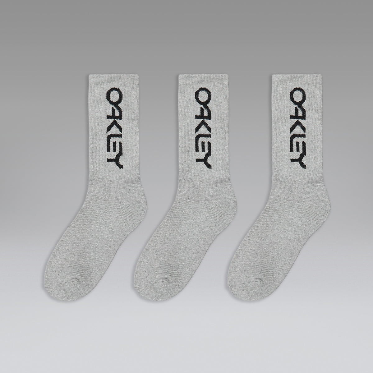 Socken OAKLEY B1B SOCKS 2.0 X3 Grau