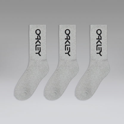 Socken OAKLEY B1B SOCKS 2.0 Grau (3er-Pack)