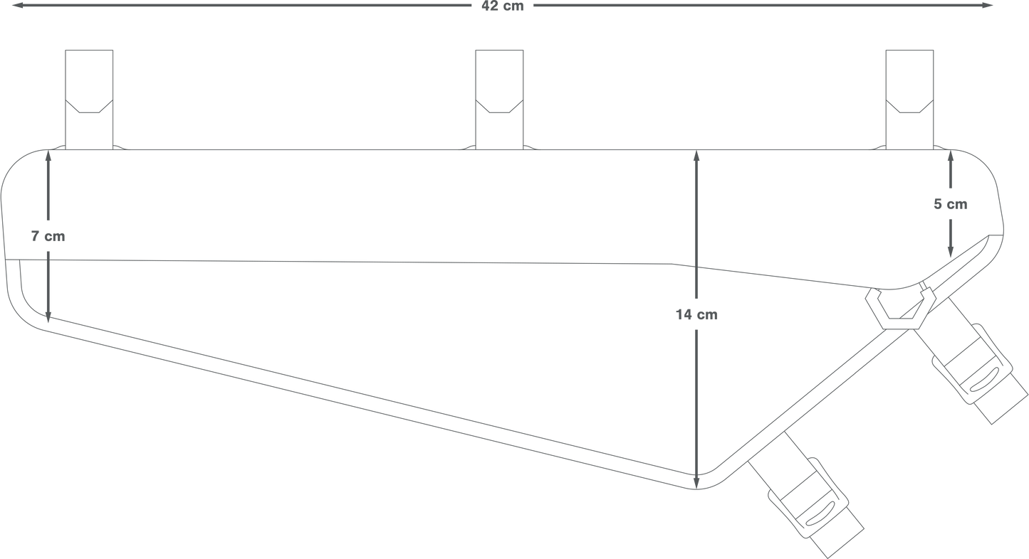 Rahmentasche APIDURA RACING FRAME PACK 4 L Schwarz