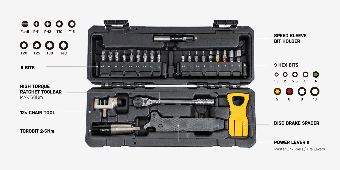 Werkzeugkiste TOPEAK ESSENTIEL(24 Teile)