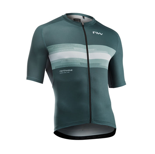 NORTHWAVE FORCE EVO Trikot Kurzarm Salbeigrün/Grau