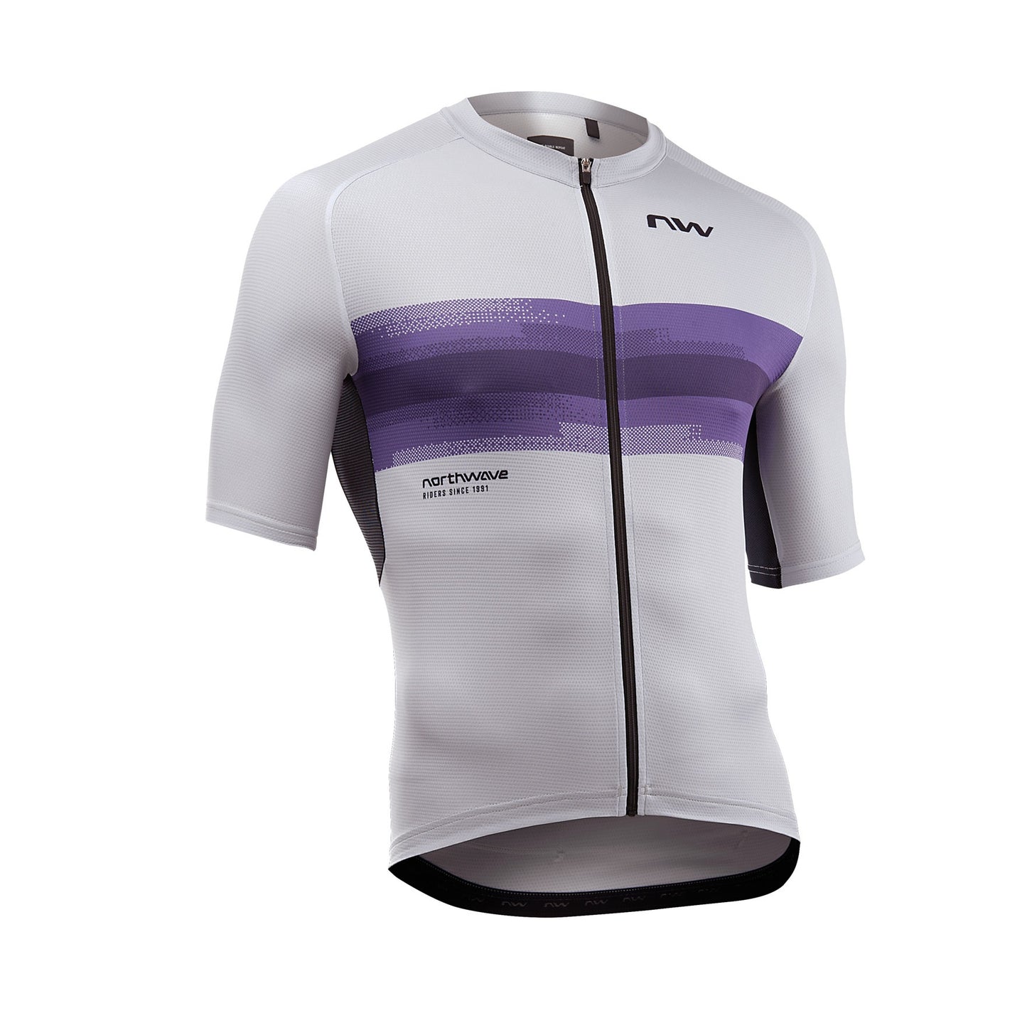 NORTHWAVE FORCE EVO Trikot Kurzarm Grau/Violett