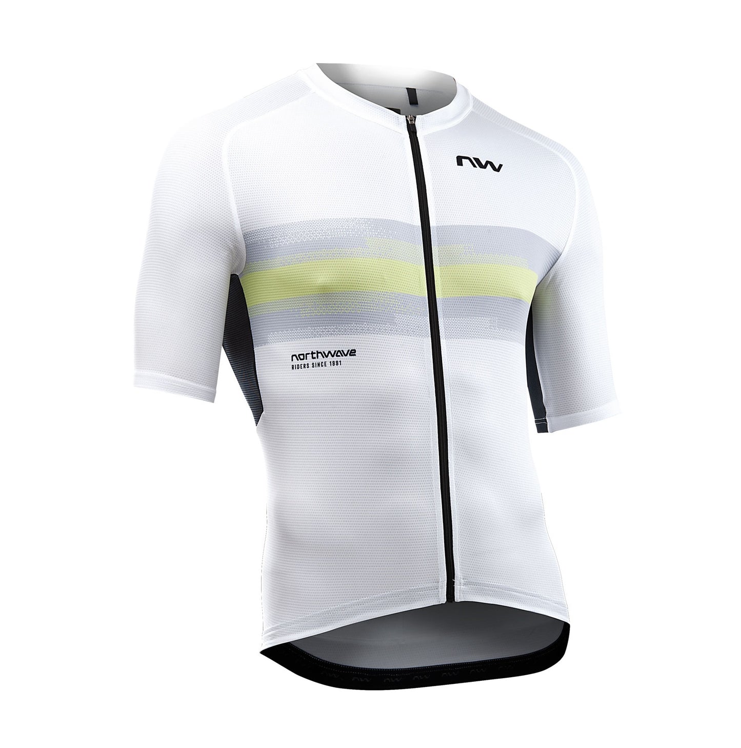 NORTHWAVE FORCE EVO Trikot Kurzarm Weiß/Grün