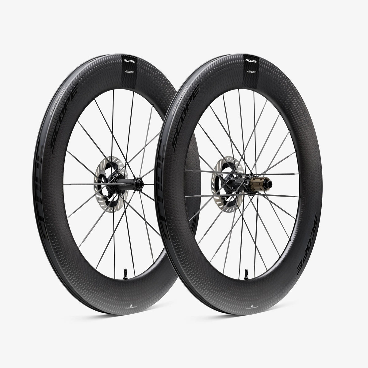 Paire de Roues SCOPE Artech 8.T Tubeless Ready (Centerlock) Noir