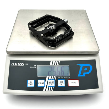 Plattformpedale BURGTEC PENTHOUSE FLAT MK5 B-RAGE EDITION Silber