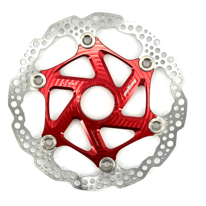 Schwimmend gelagerte HOPE Centerlock-Bremsscheibe Rot