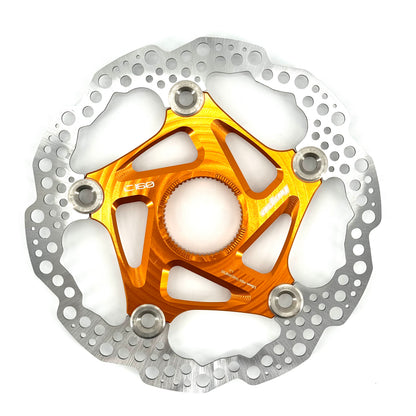 Schwimmend gelagerte HOPE Centerlock-Bremsscheibe Orange