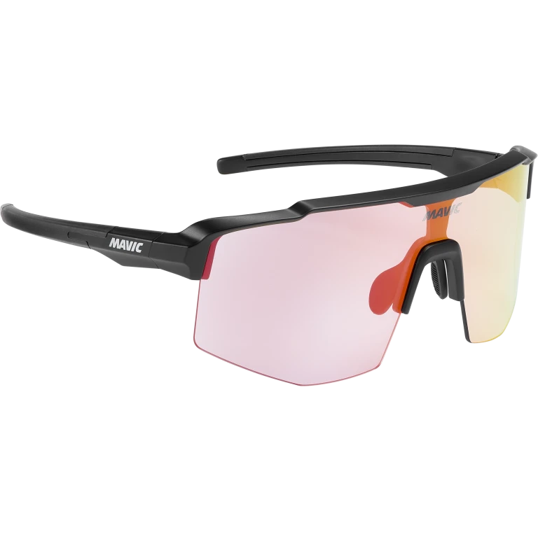 MAVIC MVS SHIELD Brille Schwarz Rotes Glas Photochromatisch
