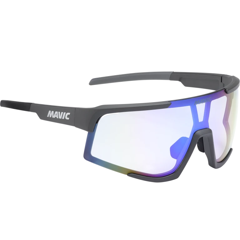 MAVIC MVS AEROFRAME Brille Anthrazit Blaues Glas Photochromatisch