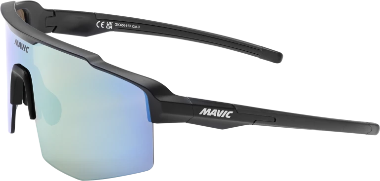 MAVIC MVS SHIELD Brille Schwarz Glas Gold/Blue