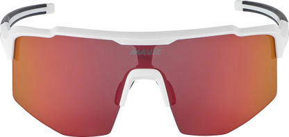 MAVIC MVS SHIELD Brille Weiß Rotes Glas