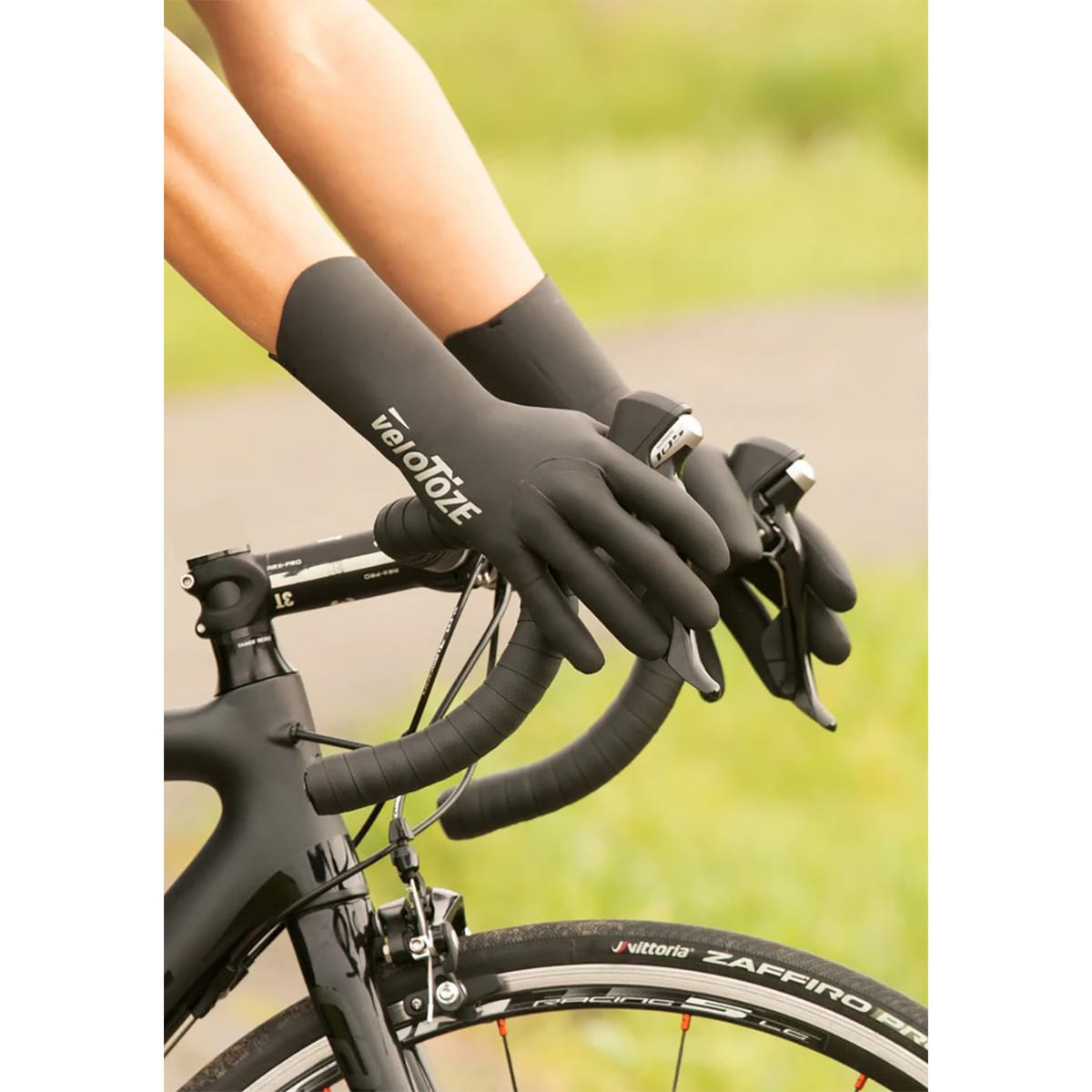 Handschuhe VELOTOZE NEEPERN Schwarz/Weiß