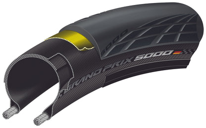 Reifen CONTINENTAL GRAND PRIX 5000 700c TubeType Schwarz