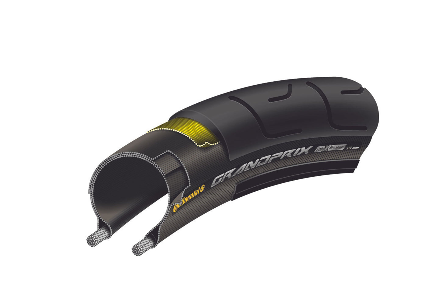 Reifen CONTINENTAL GRAND PRIX 700x23c TubeType Weich Schwarz