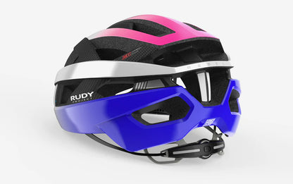 Straßenhelm RUDY PROJECT REBEL CARBON Weiß/Violett/Rosa