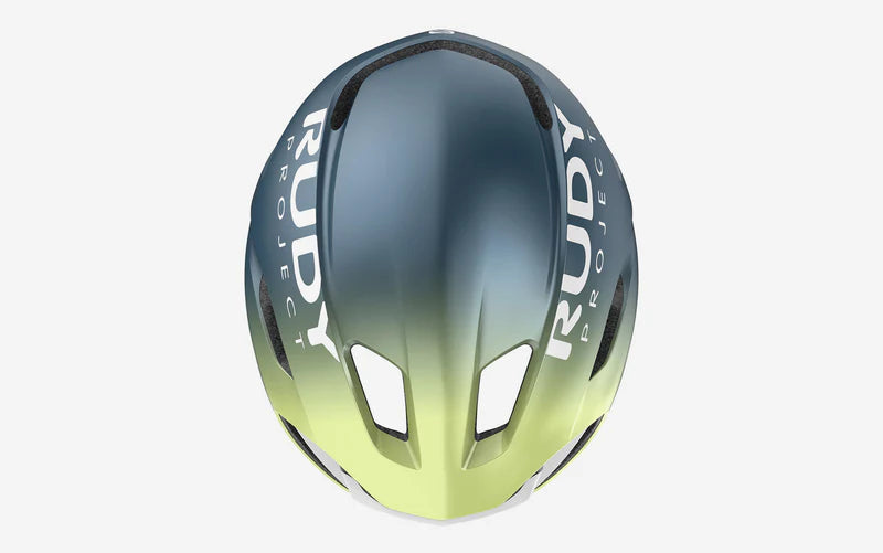Straßenhelm RUDY PROJECT NYTRON Blau/Grün Matt
