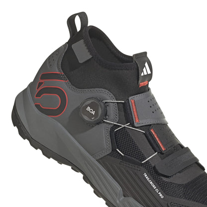 MTB-Schuhe ADIDAS FIVE TEN TRAILCROSS PRO CLIP-IN Grau/Schwarz/Rot