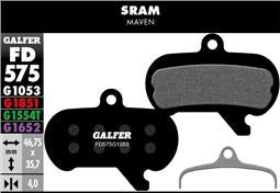 Halbmetallische Bremsbeläge GALFER PERFORMANCE Sram Maven