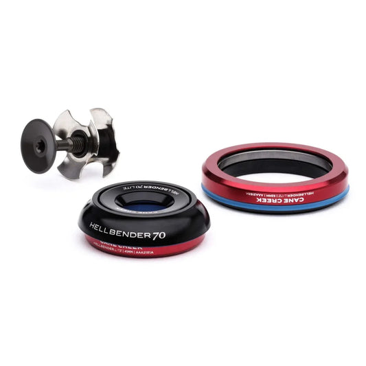 Integrierter konischer Steuersatz CANE CREEK Hellbender 70 Lite 1"1/8-1.5" IS42/IS52 Schwarz