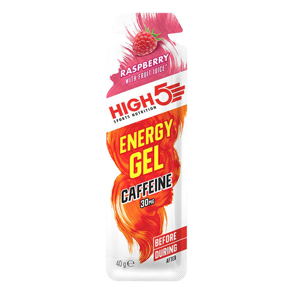 Energie-Gel HIGH5 ENERGY GEL Caffeinen (40g) Himbeere