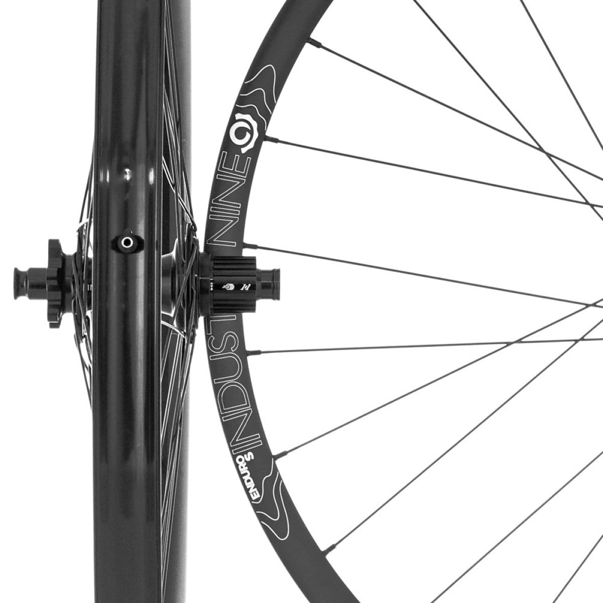 Paar INDUSTRY NINE 1/1 ENDURO S Laufräder 27.5" 15x110/12x148mm Boost Centerlock Schwarz