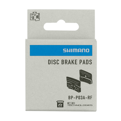 SHIMANO P03A-RF organische Bremsbeläge mit Kühlrippen – XTR M9220 / XT M8220