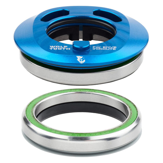 WOLF TOOTH PREMIUM AERO IS52 EN-Route-Steuersatz, integriert, blau