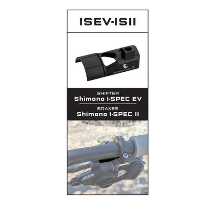 Befestigungsadapter WOLF TOOTH ShiftMount ISEV-ISII Shimano I-SPEC EV Shifter> Shimano I-SPEC II Bremse