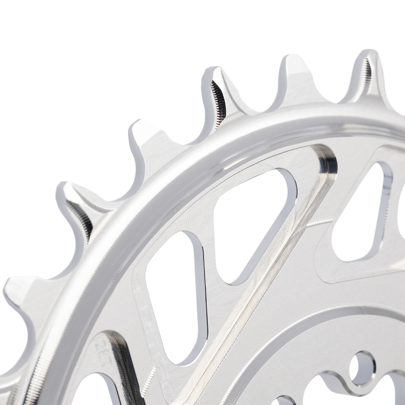 Mono Kettenblatt BURGTEC THICK THIN 12-fach BOOST Direct Mount 8 Schrauben T-Type Narrow Wide Offset 3mm Silber