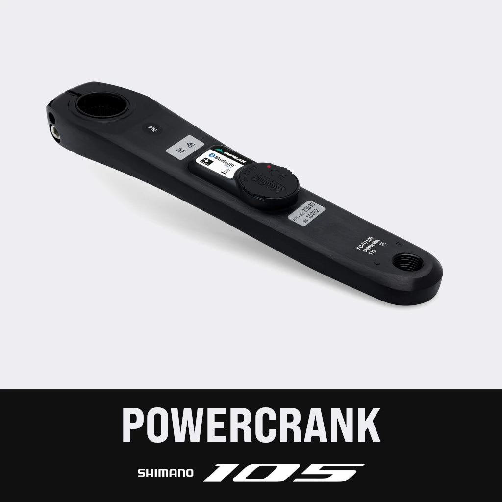 Linker Kurbelarm mit Leistungsmesser INPEAK POWERCRANK Shimano 105 R7100
