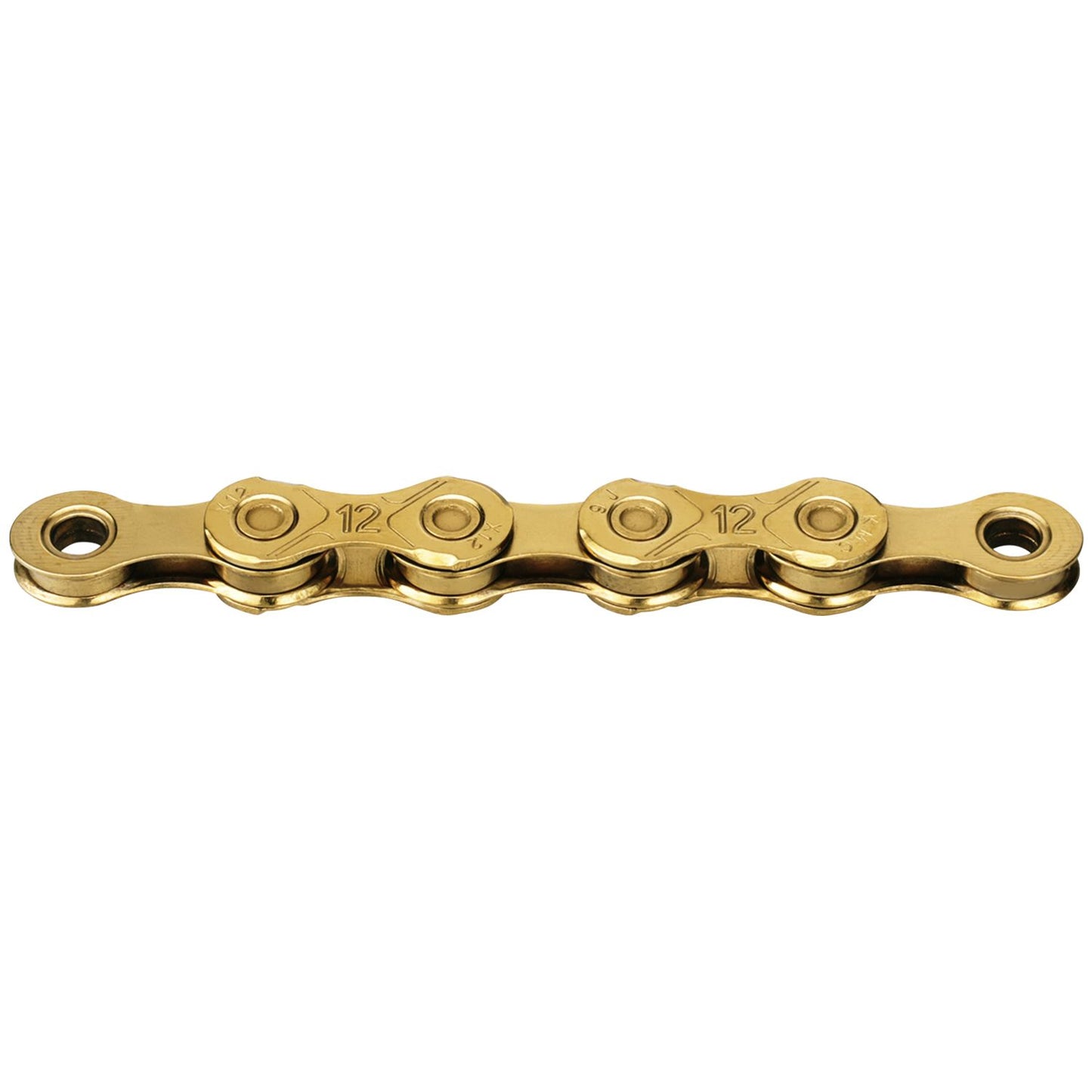 12-V-Kette KMC X12, gewachst, Gold