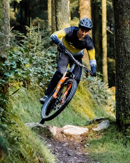Trikot DHARCO RACE ACID RAIN Langarm Schwarz/Gelb