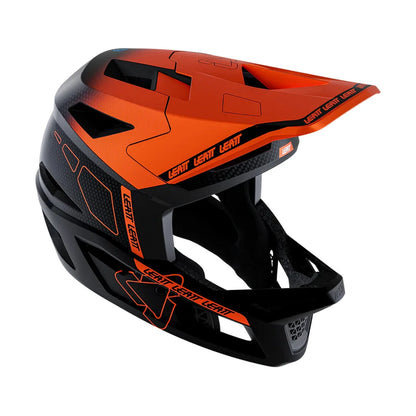 MTB-Helm LEATT MTB GRAVITY 6.0 CARBON Glow Schwarz/Orange
