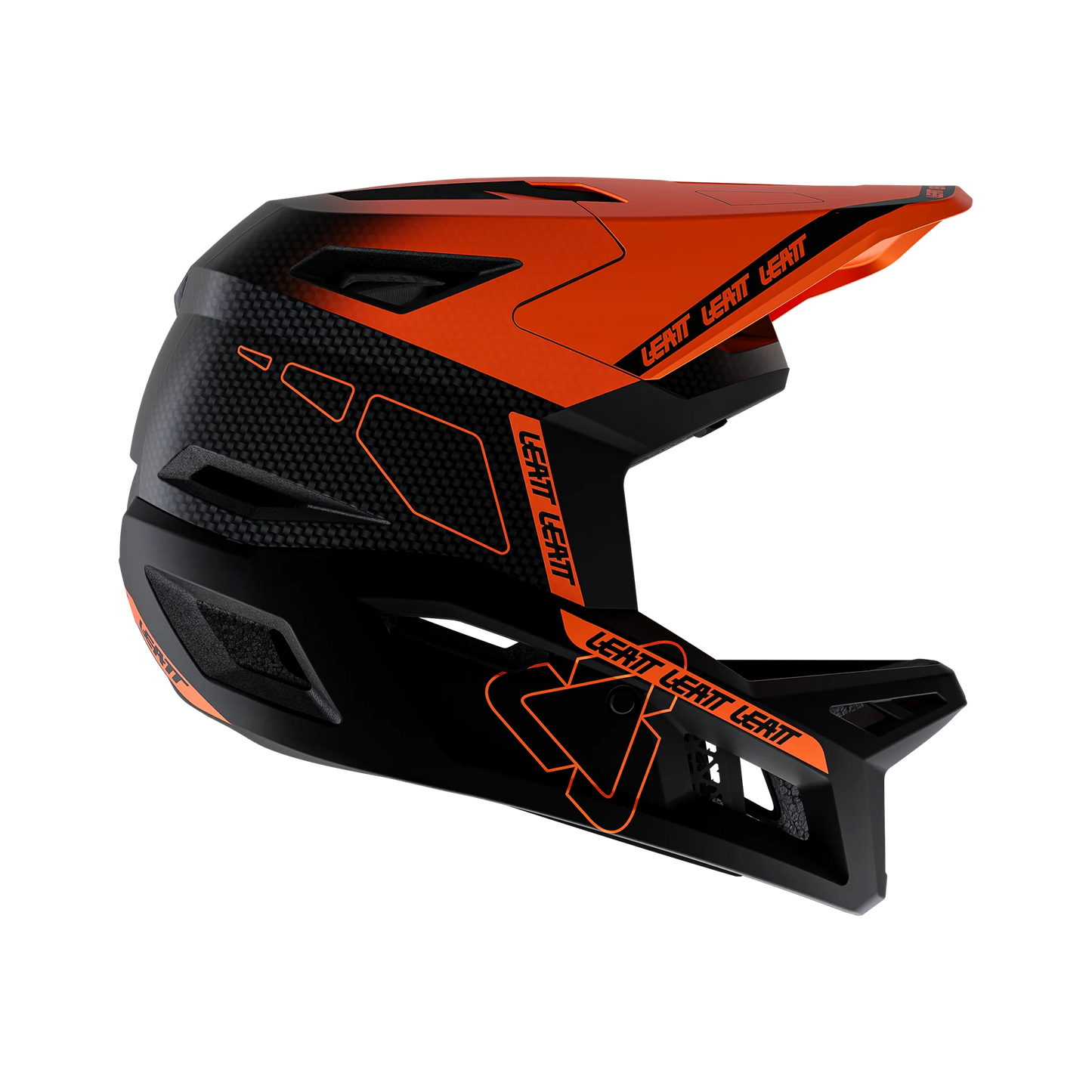 LEATT GRAVITY 6.0 CARBON GLOW MTB-Helm Schwarz/Orange