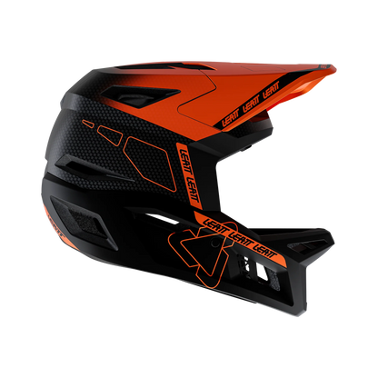 MTB-Helm LEATT MTB GRAVITY 6.0 CARBON Glow Schwarz/Orange