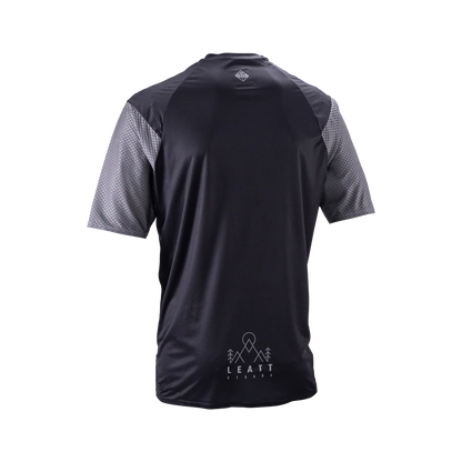 Trikot LEATT MTB TRAIL 3.0 Kurze Ärmel Schwarz