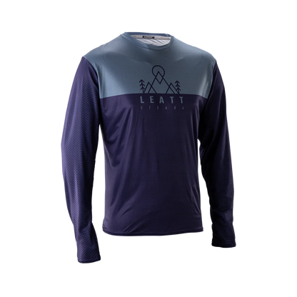 Trikot LEATT MTB TRAIL 3.0 Lange Ärmel Blau