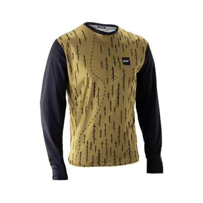 Trikot LEATT MTB TRAIL 3.0 Langarm Braun