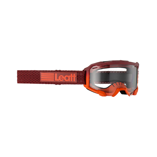 LEATT VELOCITY 4.0 MTB FLAME Orange CLEAR 83 VLT Maske