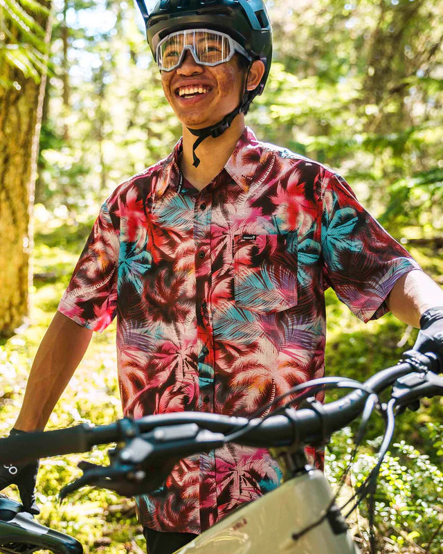 Hemd DHARCO TECH NEBULA Kurzarm Pink