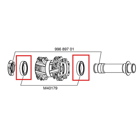 LAGERSATZ VORDERRADNABE MAVIC ACHSE 20MM 25X37X7 6805