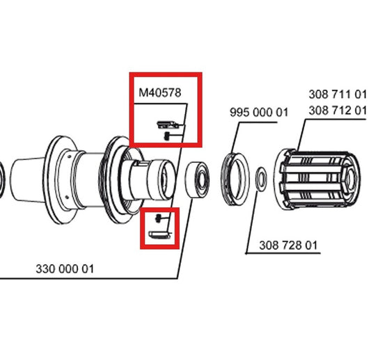 SET SCHLÜSSEL ZUR FTSL-FREIGABE MAVIC (STRASSENRÄDER)