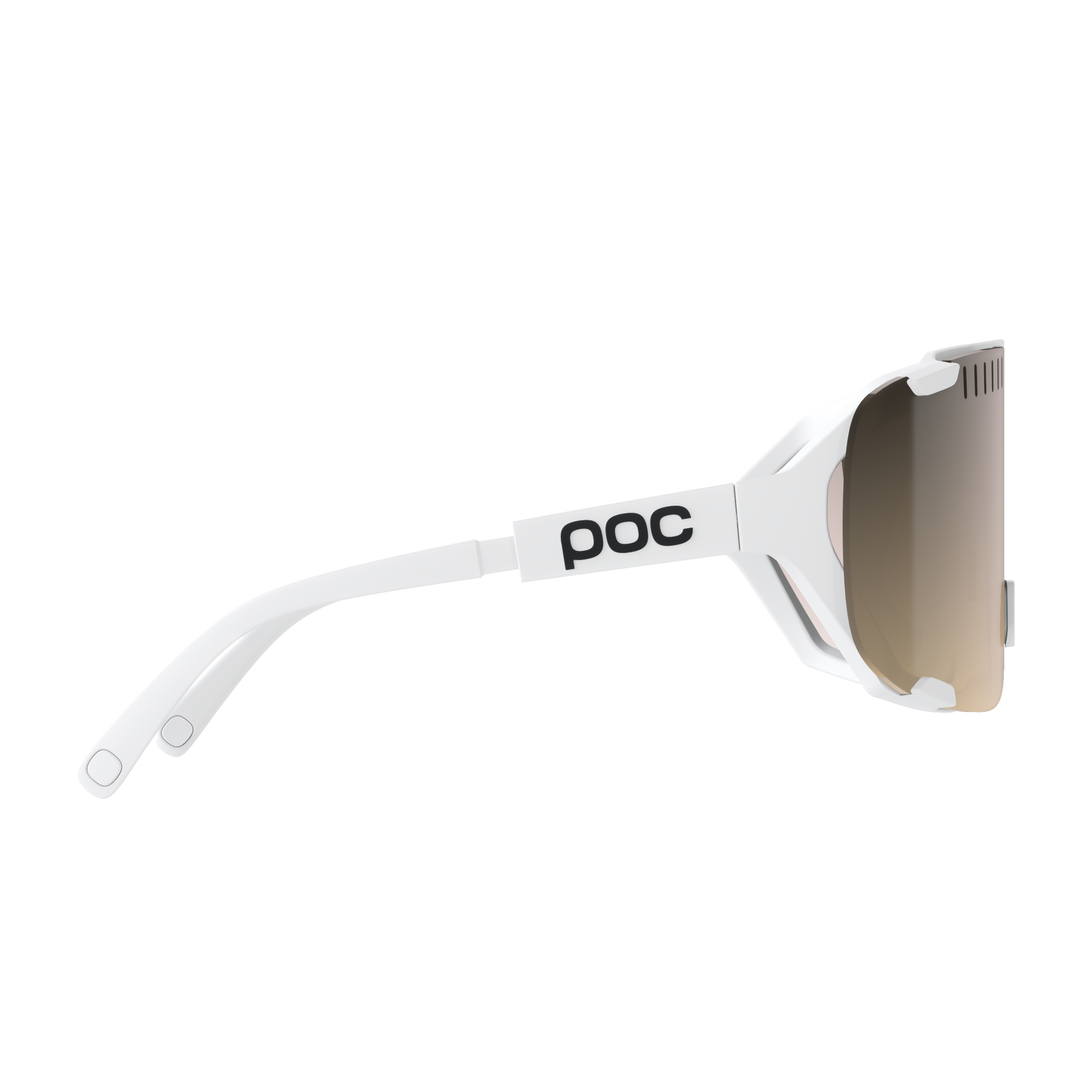 POC DEVOUR MID Brille Weiß Clarity Trail /Partly Sunny Silver Glas