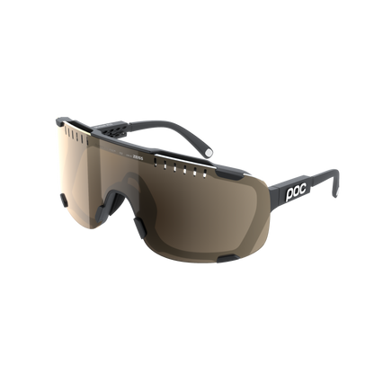 POC DEVOUR MID Brille Schwarz Clarity Trail Partly Sunny Silver Glas