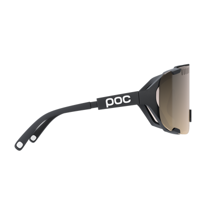 POC DEVOUR MID Brille Schwarz Clarity Trail Partly Sunny Silver Glas
